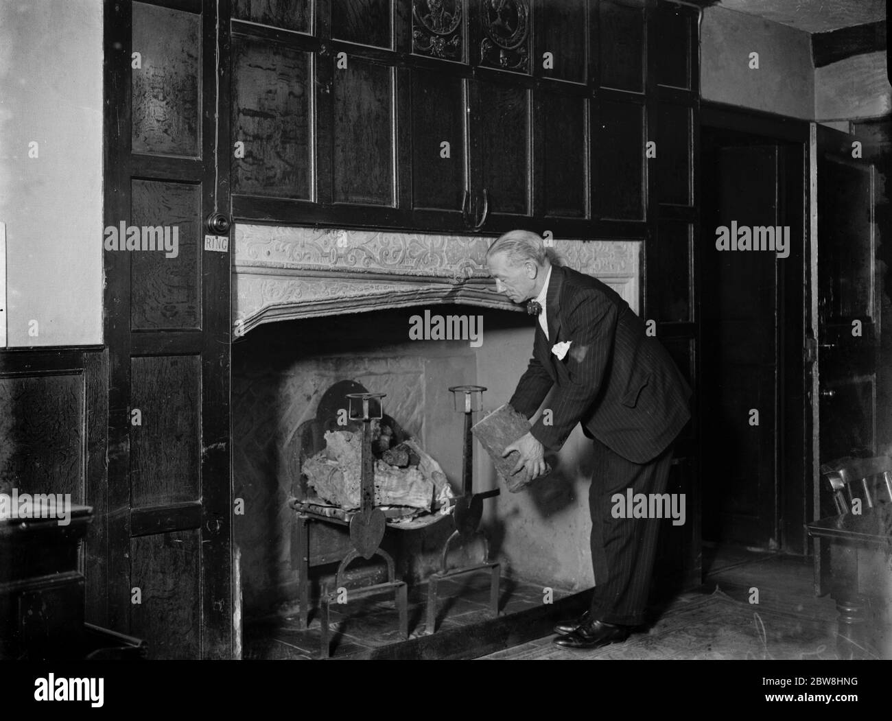 Série Palais d'Otford - cheminée . 1934 Banque D'Images