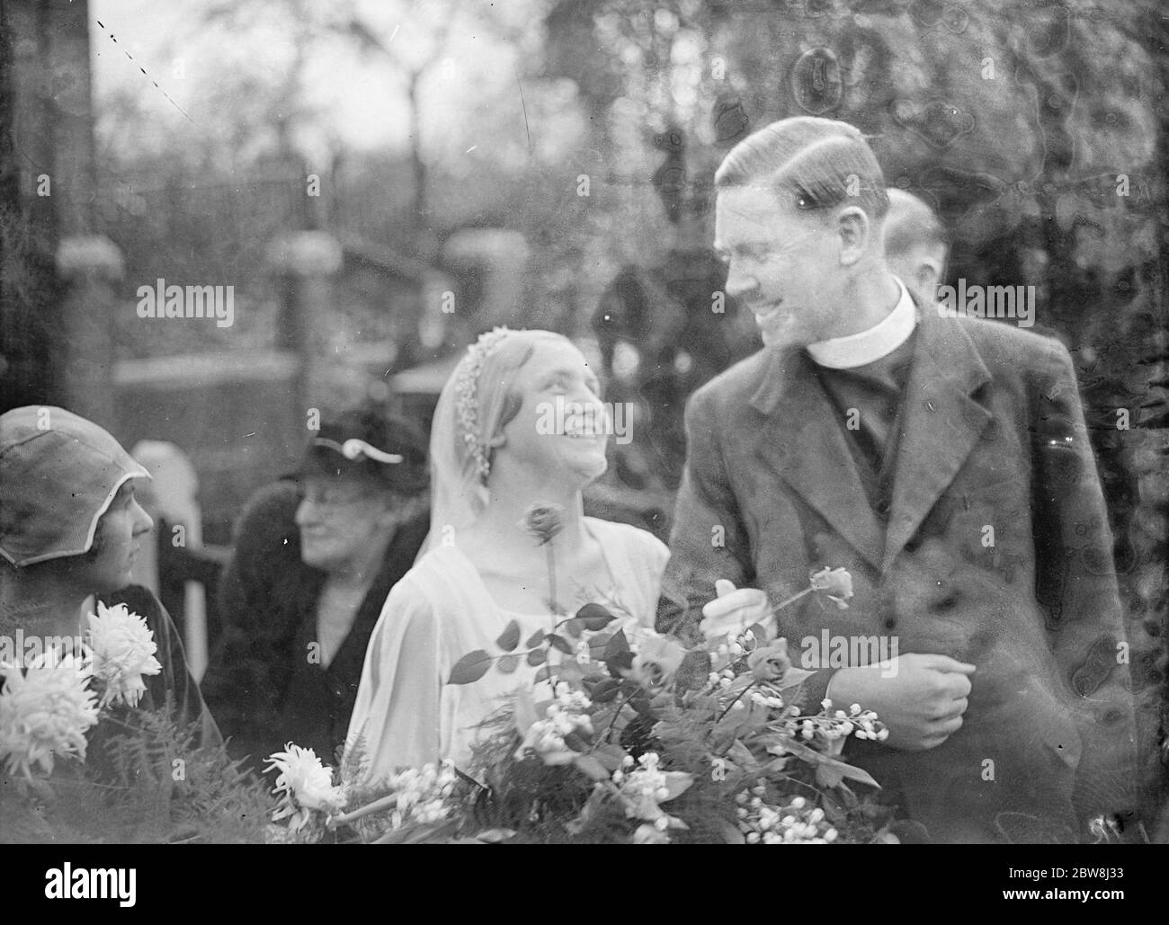 Sidcup C Pres .Bowers and Foreman mariage 1934 Banque D'Images