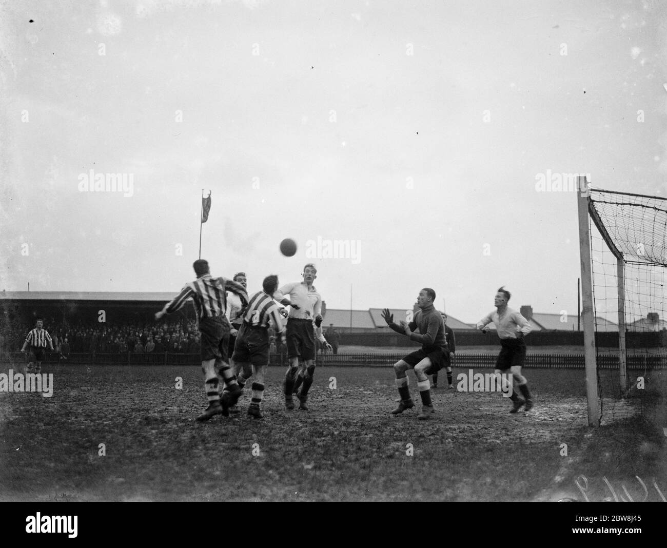 Dartford contre Bromley - Kent Senior Cup - 06/02/35 1935 Banque D'Images