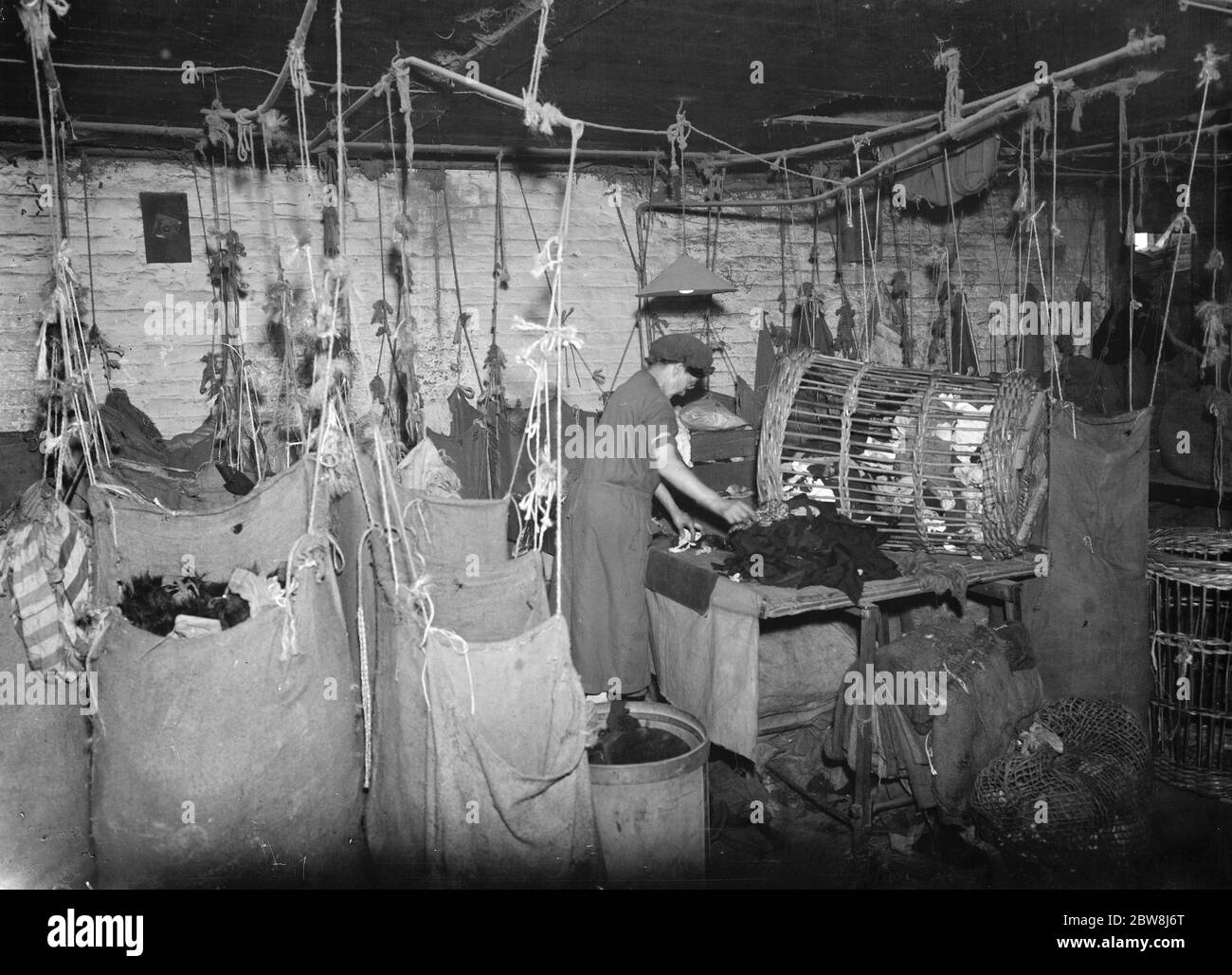 Marchands de fer et de déchets . 1937 . Banque D'Images