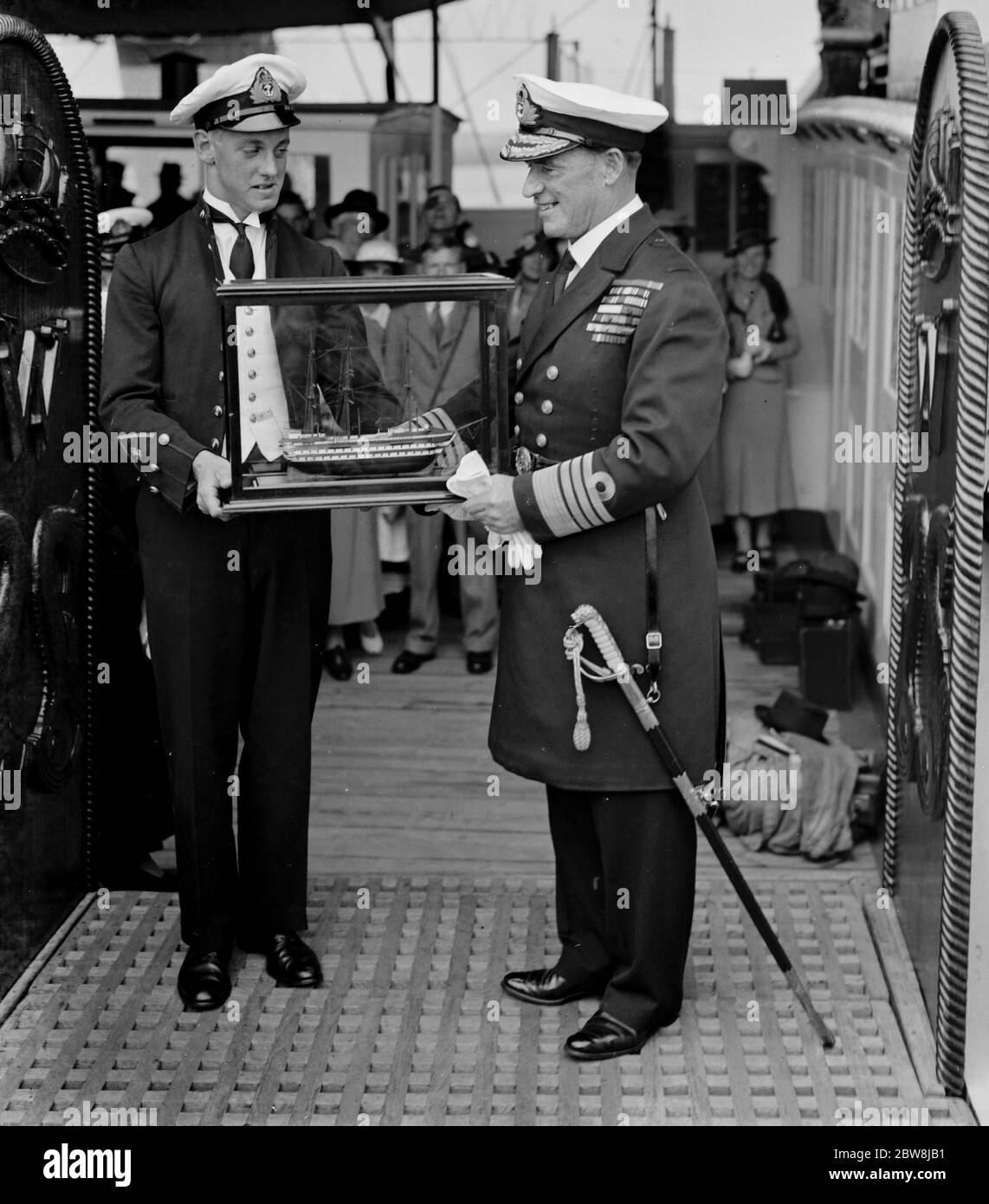 Journée du discours de Worcester , amiral Evans . 1937 Banque D'Images