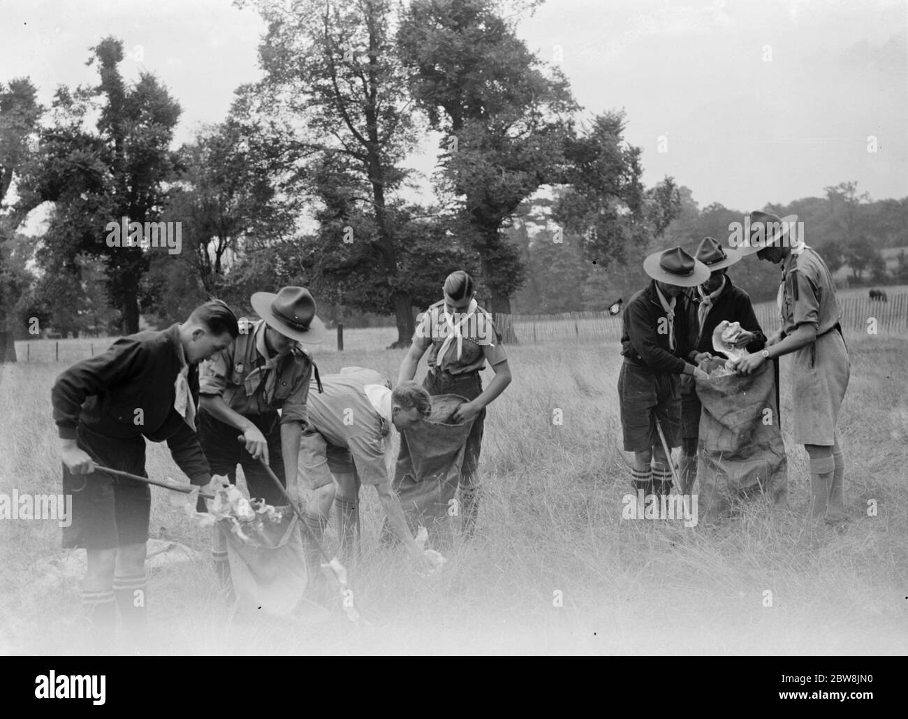 Scout anti - patrouille de litière . 1935 . Banque D'Images
