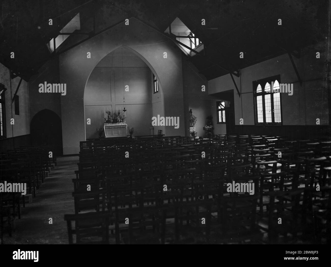 Église de New R C , Burnt Oak Lane , Sidcup . 14 août 1937 Banque D'Images