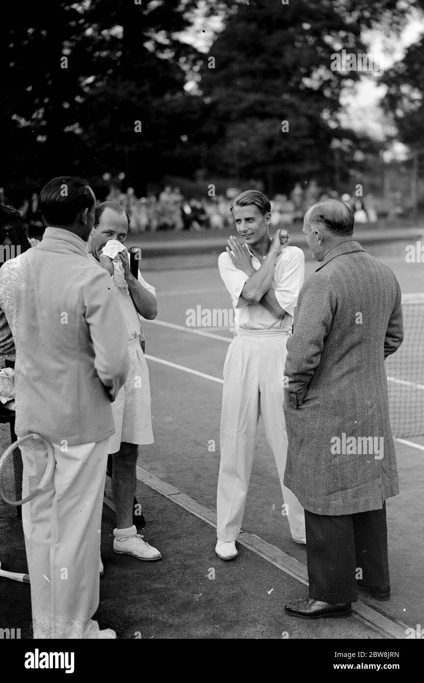 Joueur de tennis , Bunny Austin . 1935 . Banque D'Images