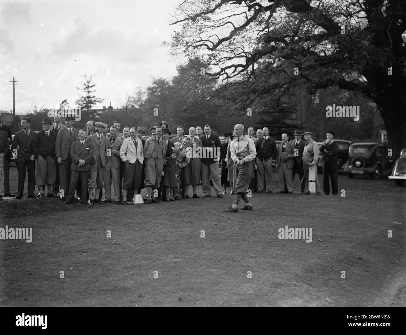 Le nouveau capitaine du Sidcup Golf Club est en service. 31 octobre 1937 Banque D'Images