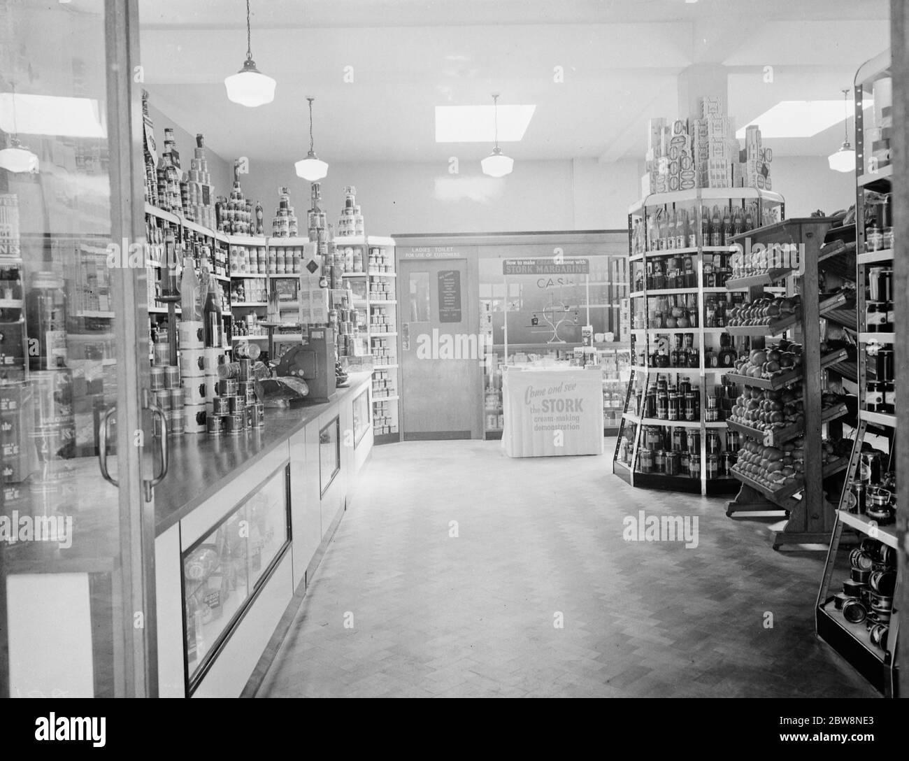 L'intérieur de Robins Station Road . 16 juin 1938 Banque D'Images