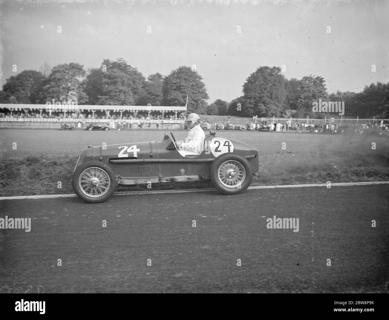 La course sur route Crystal Palace . I A T Smith course 1938 Banque D'Images