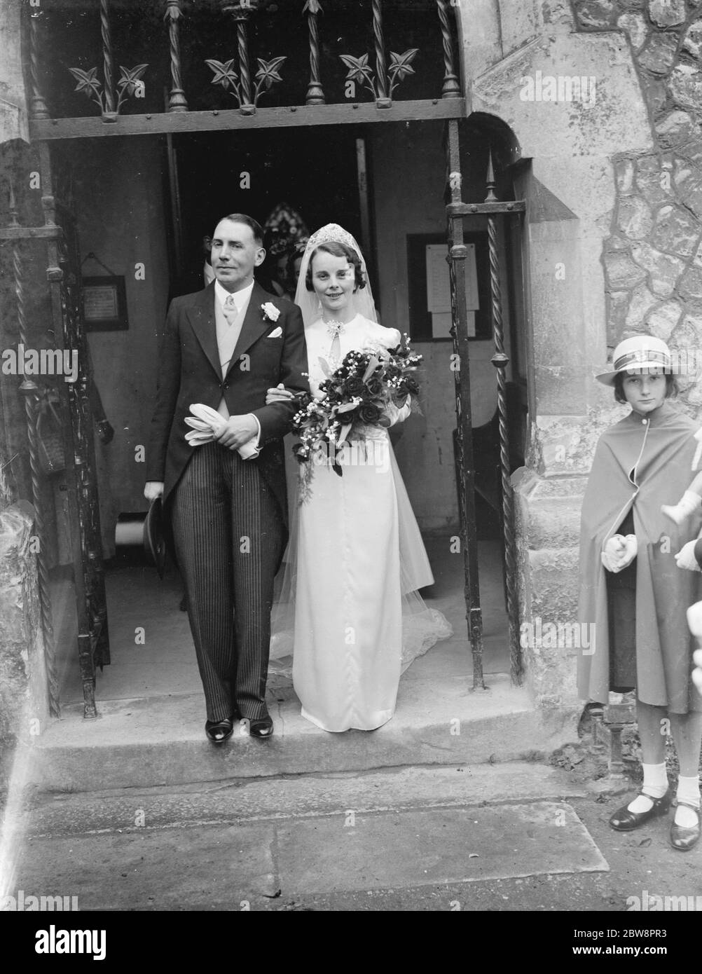 Le mariage de W G S Sykes et Milner . Juillet 1938 Banque D'Images