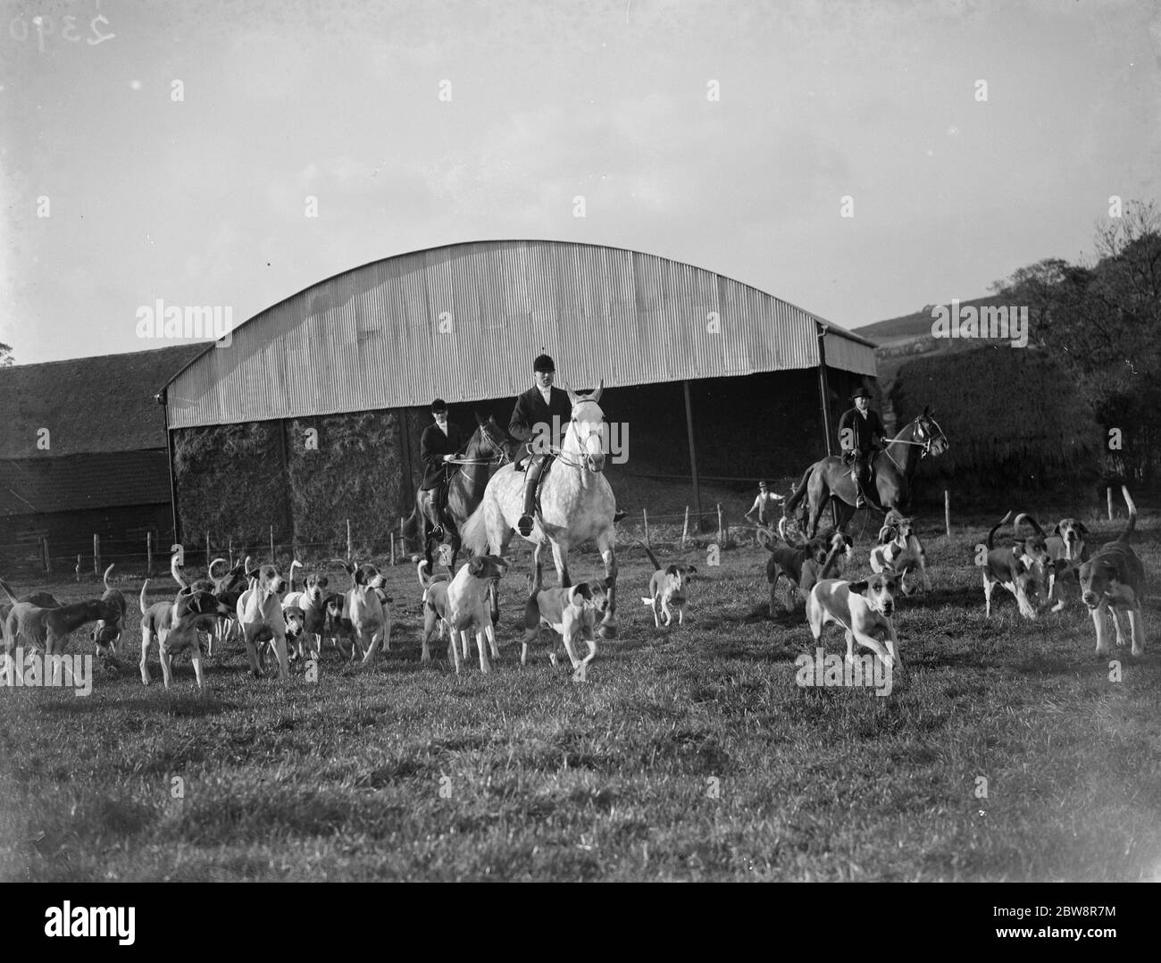 Le début de la chasse . 1935 Banque D'Images