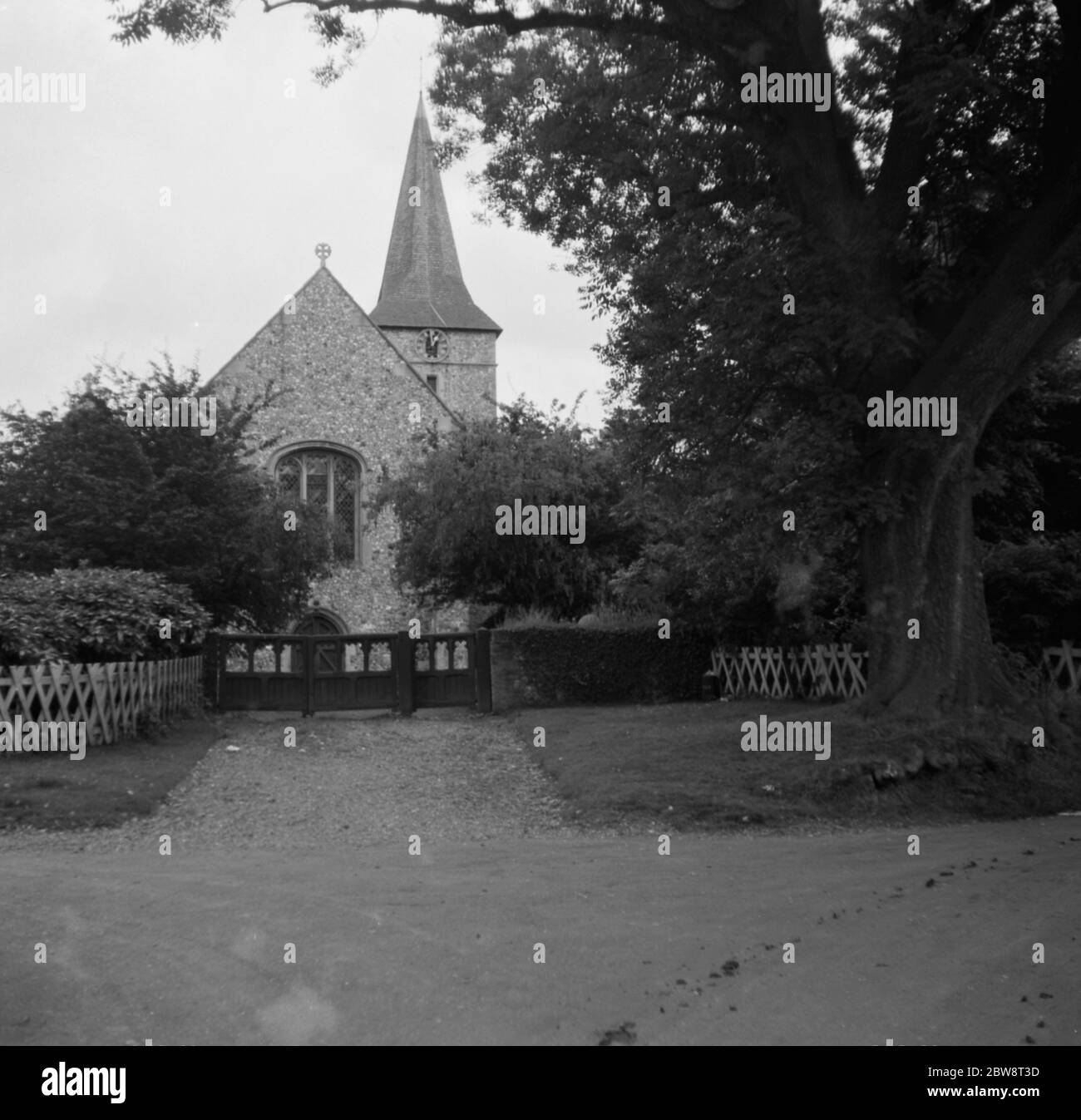 Église Saint-Pierre et Saint-Paul à Cudham , Kent . 1936 Banque D'Images