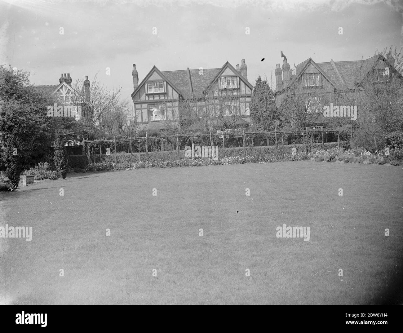 M. Swans maison et jardin au 21 Rectory Lane à Sidcup , Kent . 1939 Banque D'Images