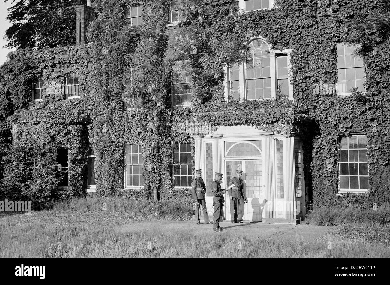 Soldats britanniques au Prieuré de St Mary Cray , Kent . 1939 . Banque D'Images