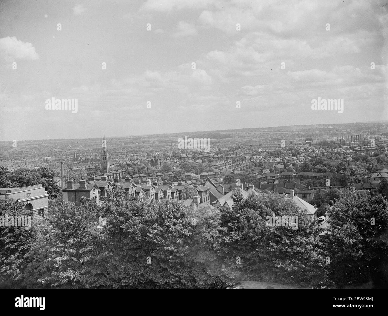 Vue générale de Forest Hill à Lewisham , Londres . 1939 . Banque D'Images