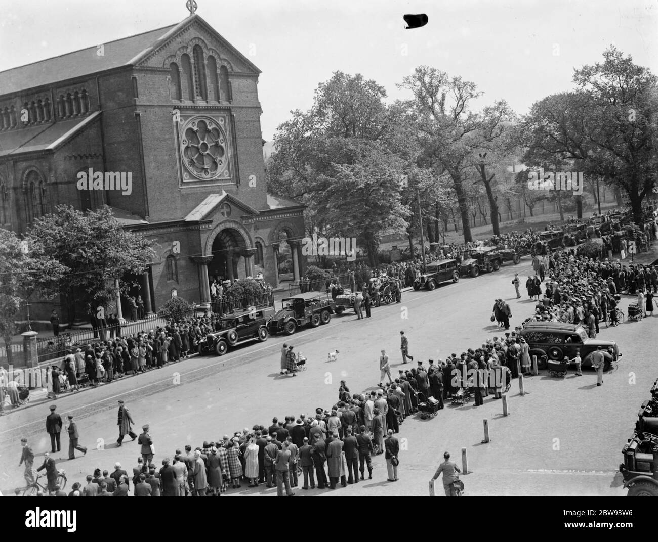 Un cortège funéraire militaire à Woolwich , Londres . 23 mai 1939 Banque D'Images