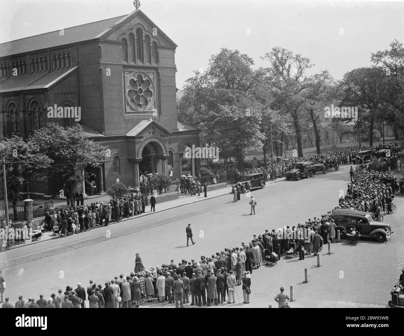 Un cortège funéraire militaire à Woolwich , Londres . 23 mai 1939 Banque D'Images