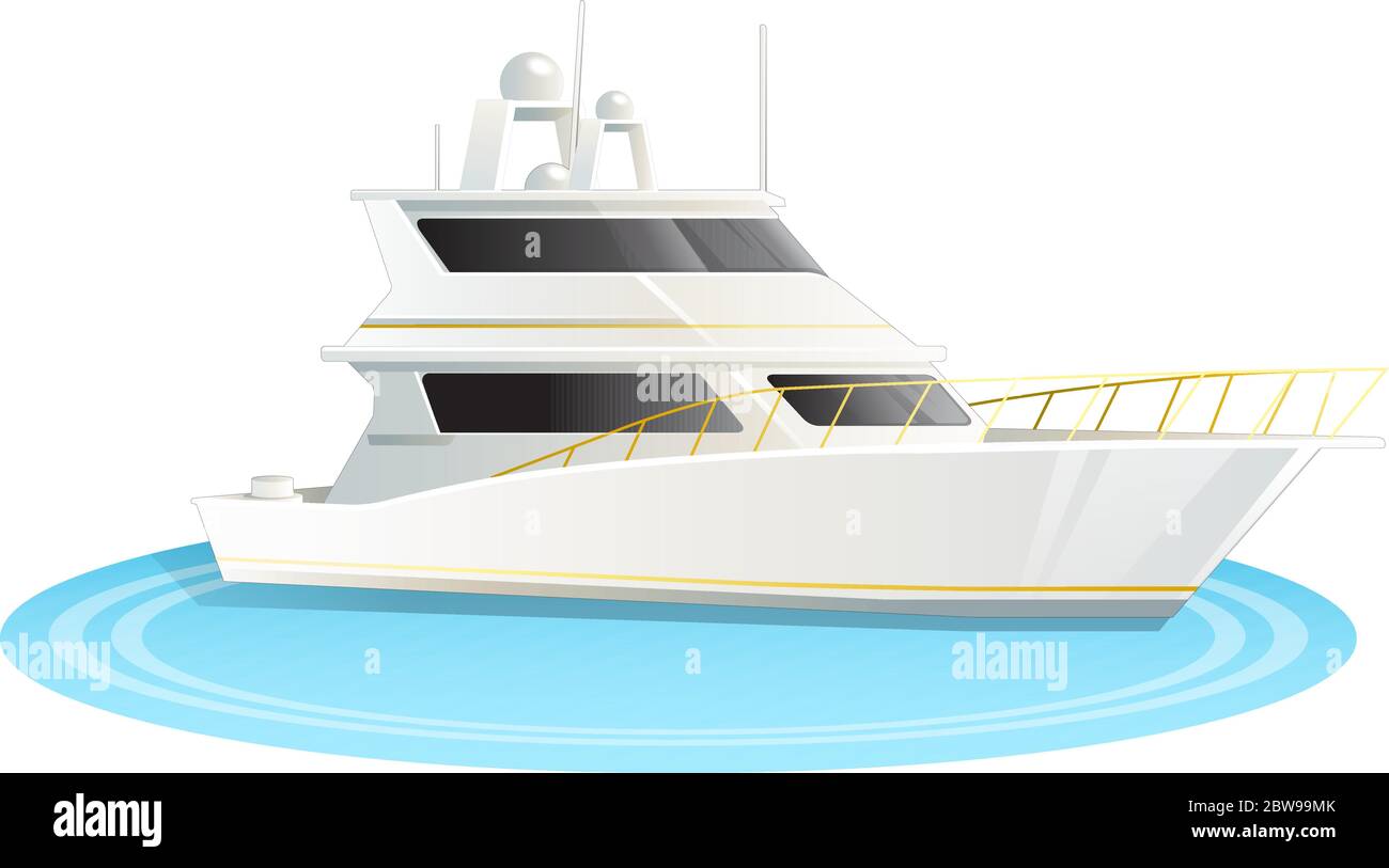 Illustration de la croisière, avec fond blanc vectoriel Illustration de Vecteur