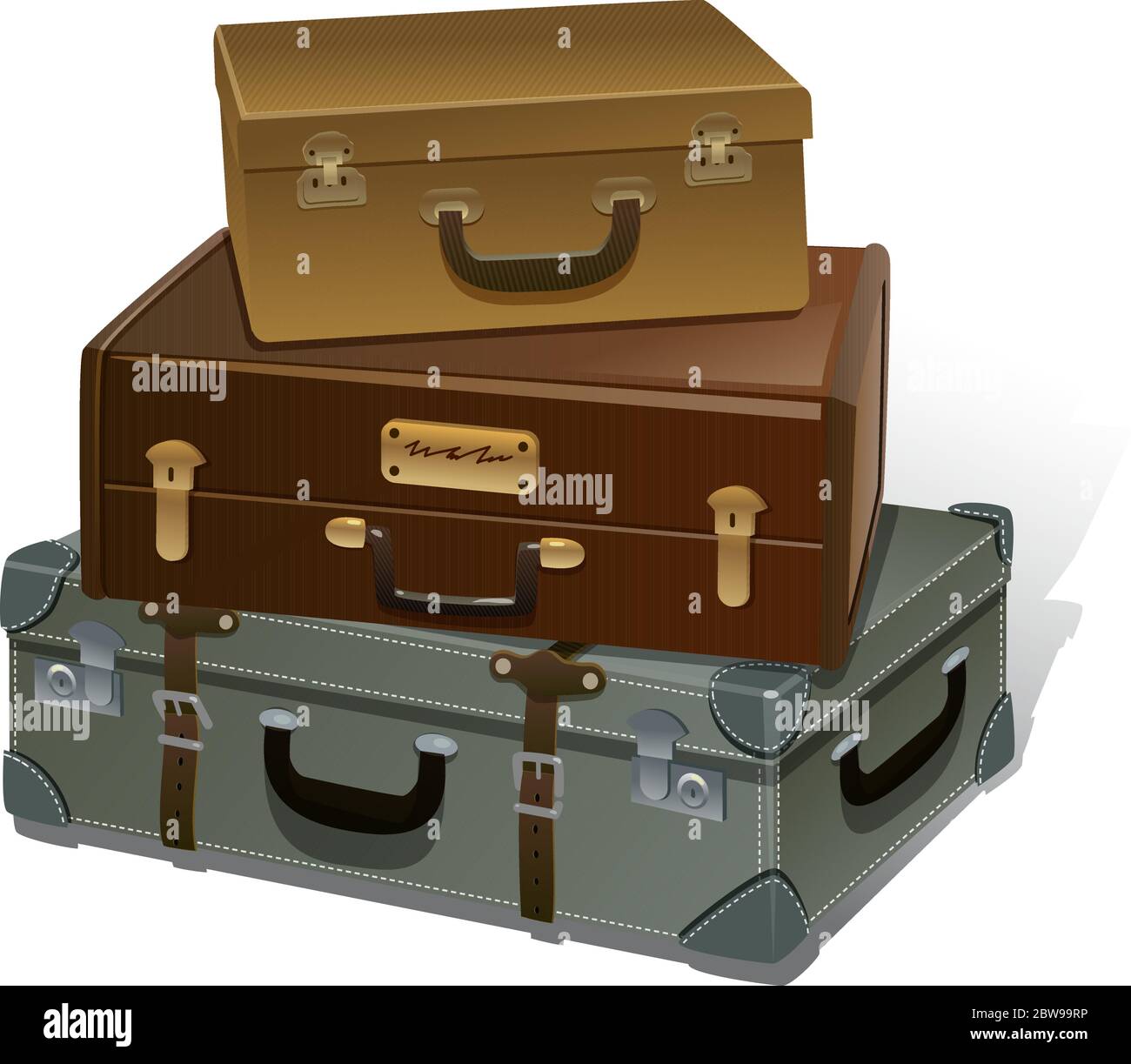 Illustration du sac de voyage, avec fond blanc vectoriel Illustration de Vecteur