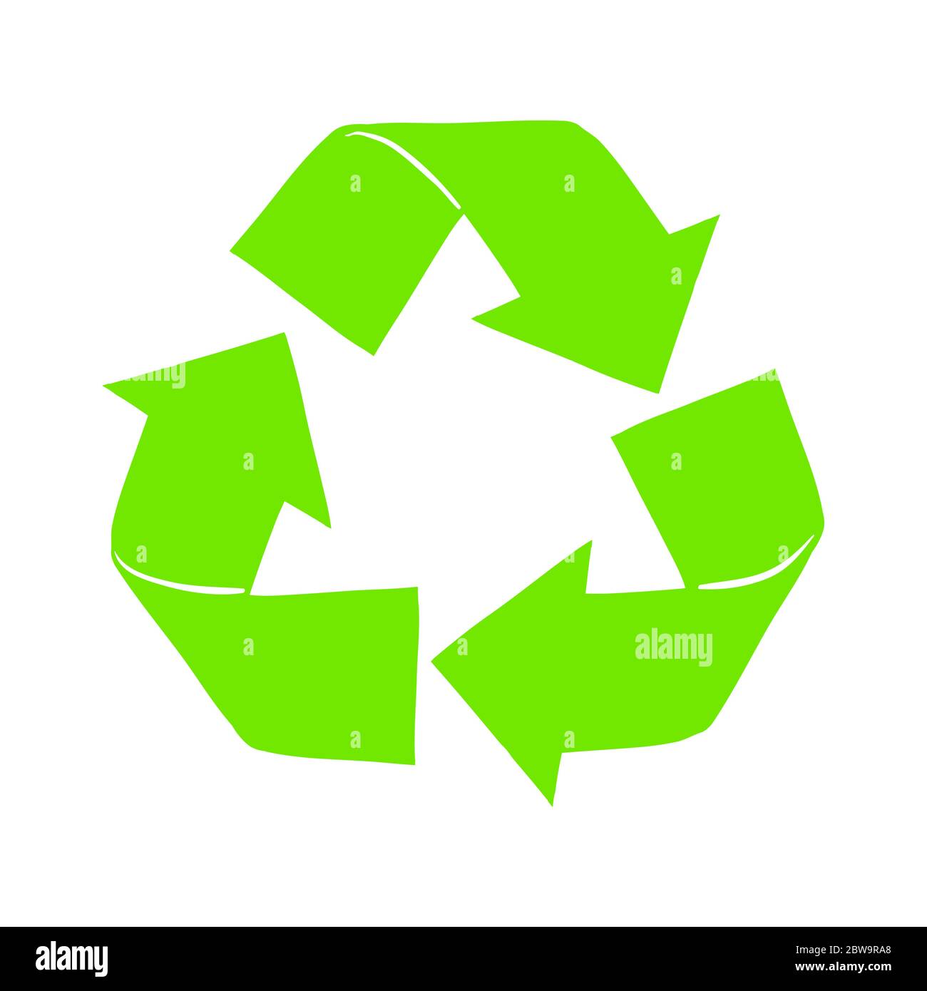 Symbole de recyclage, flèches vertes. Recyclez l'icône de la poupe, recyclage écologique, rotation organique, illistration vectorielle Illustration de Vecteur