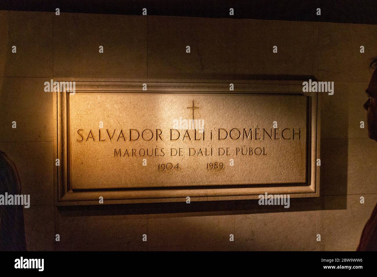 Tombe de l'artiste Salvador Dali Banque D'Images