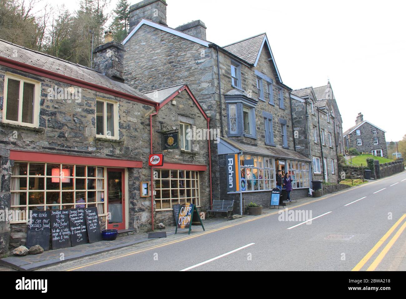 Betws-y-Coed à Snowdonia, au nord du pays de Galles. Royaume-Uni. Banque D'Images