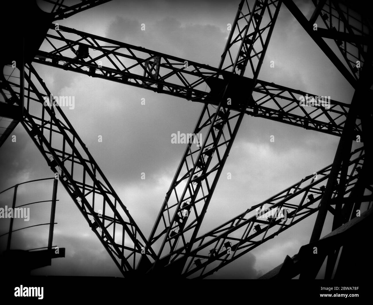 Les côtes de la Tour Eiffel, dans le style Holga Banque D'Images