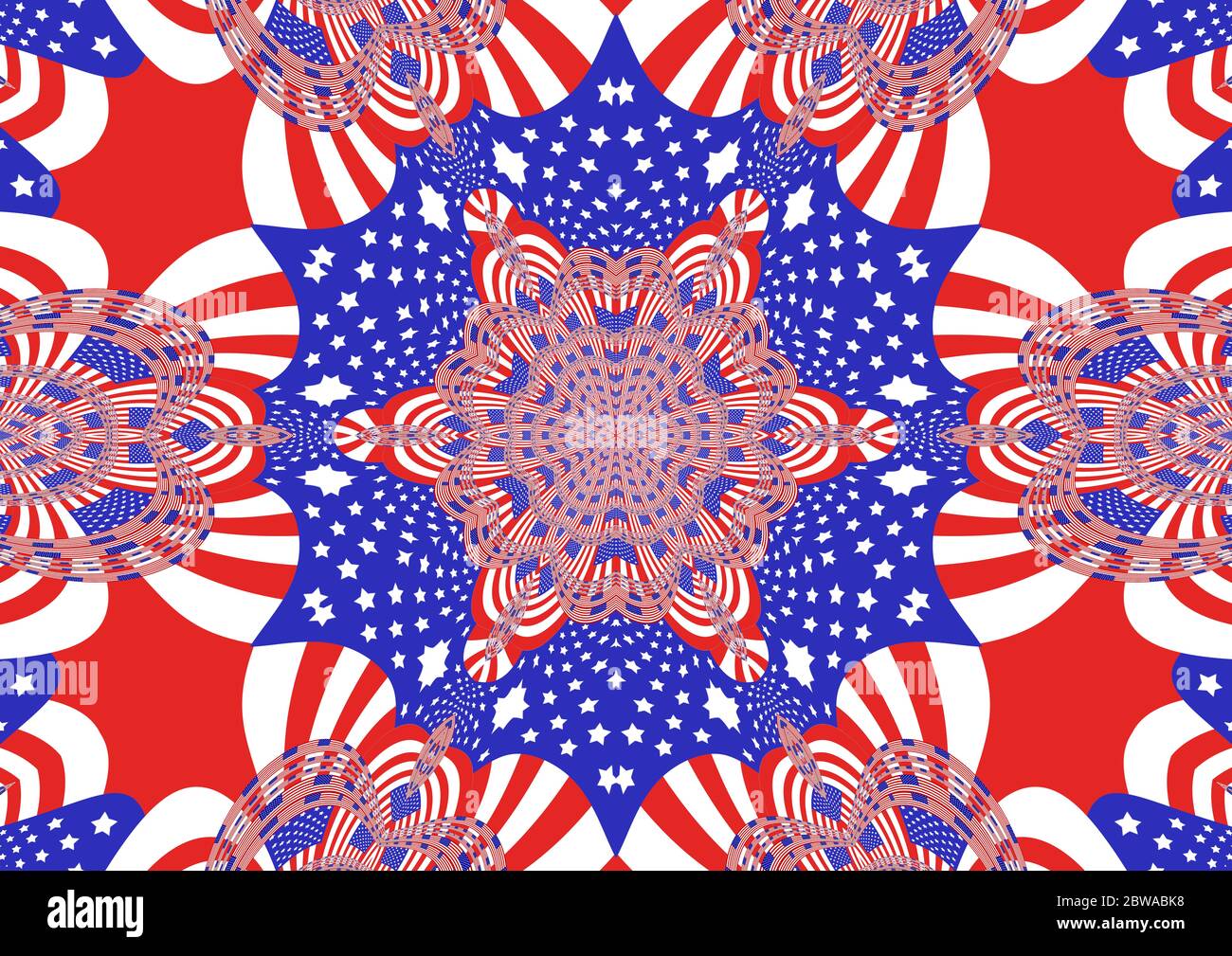 Variations sur le drapeau américain Banque D'Images