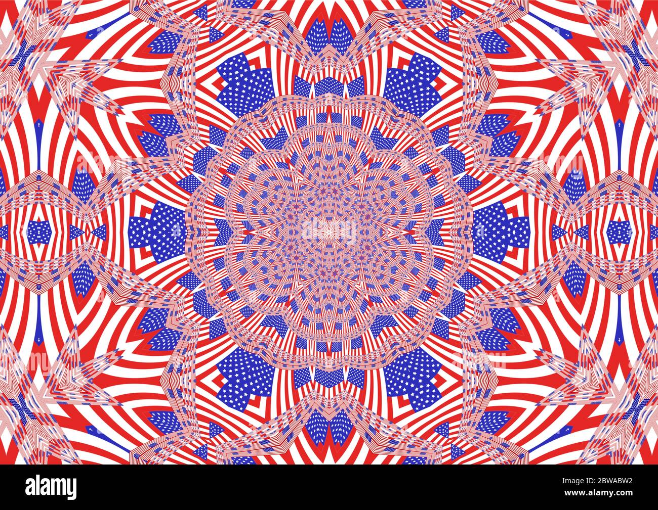 Variations sur le drapeau américain Banque D'Images