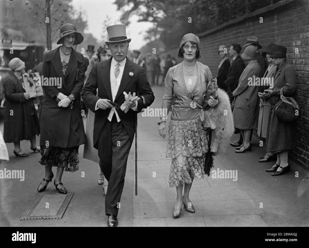 Eton contre le cricket de Harrow au terrain de cricket de Lord Sir Henry et Lady Buckingham . 30 juillet 1930 Banque D'Images