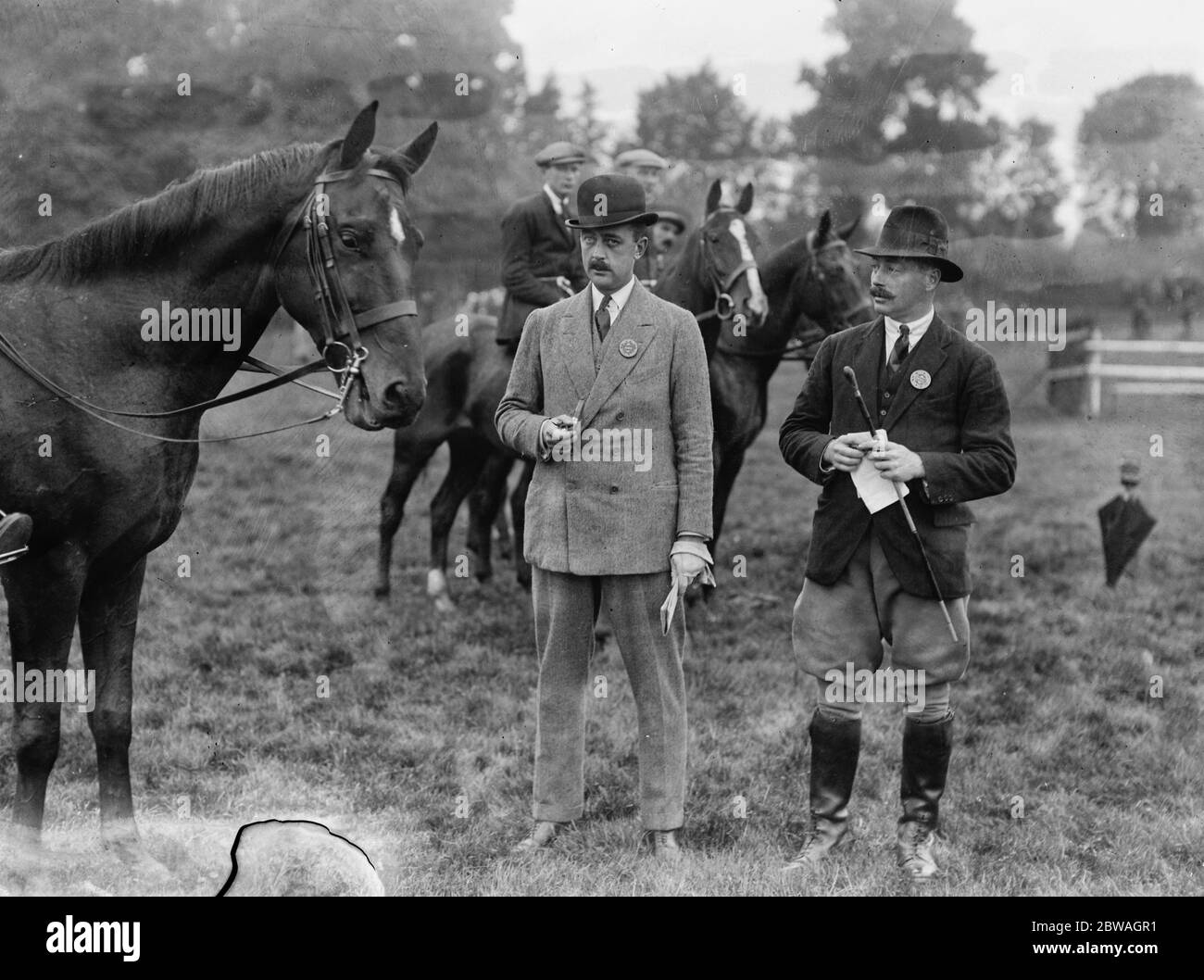 Royal Berkshire - spectacle agricole à Cannon court Maidenhead Lord Edward Hay et Sir George Duckworth King Banque D'Images