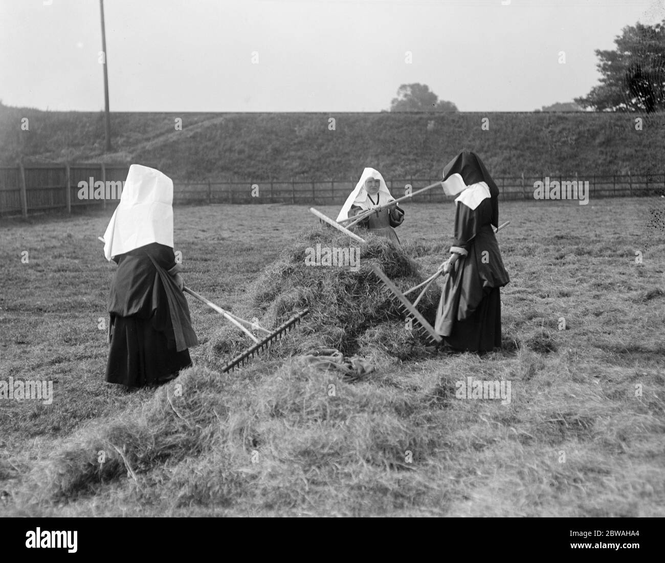 Nuns hraymaking à Carshalton 17 novembre 1917 Banque D'Images