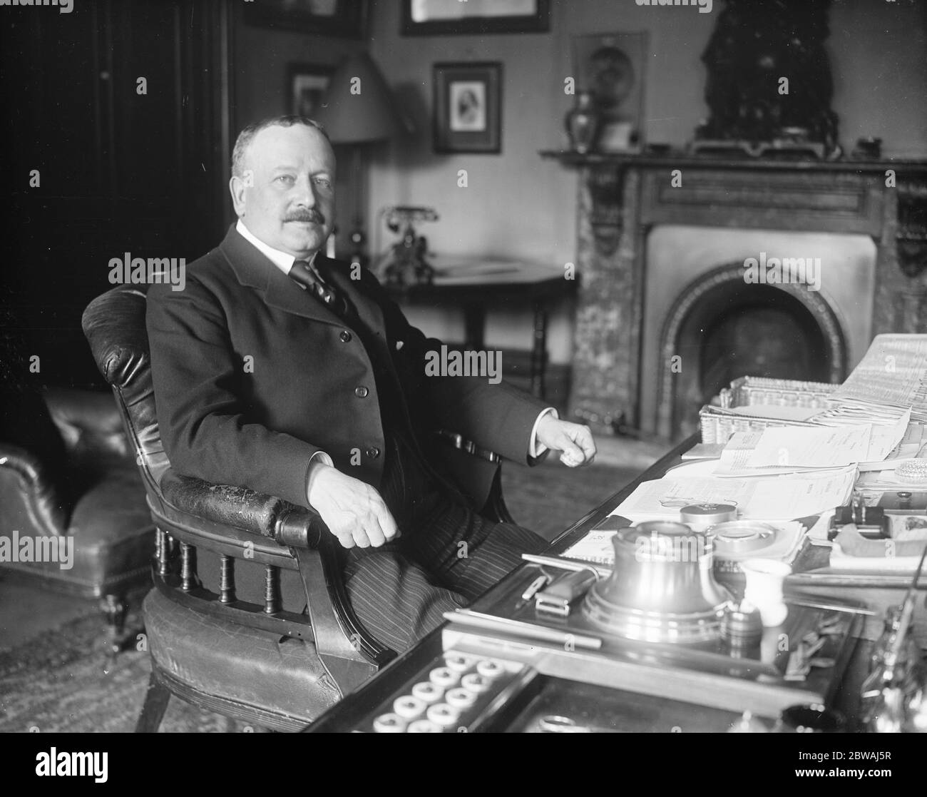 Lord Burnham septembre 1917 Banque D'Images