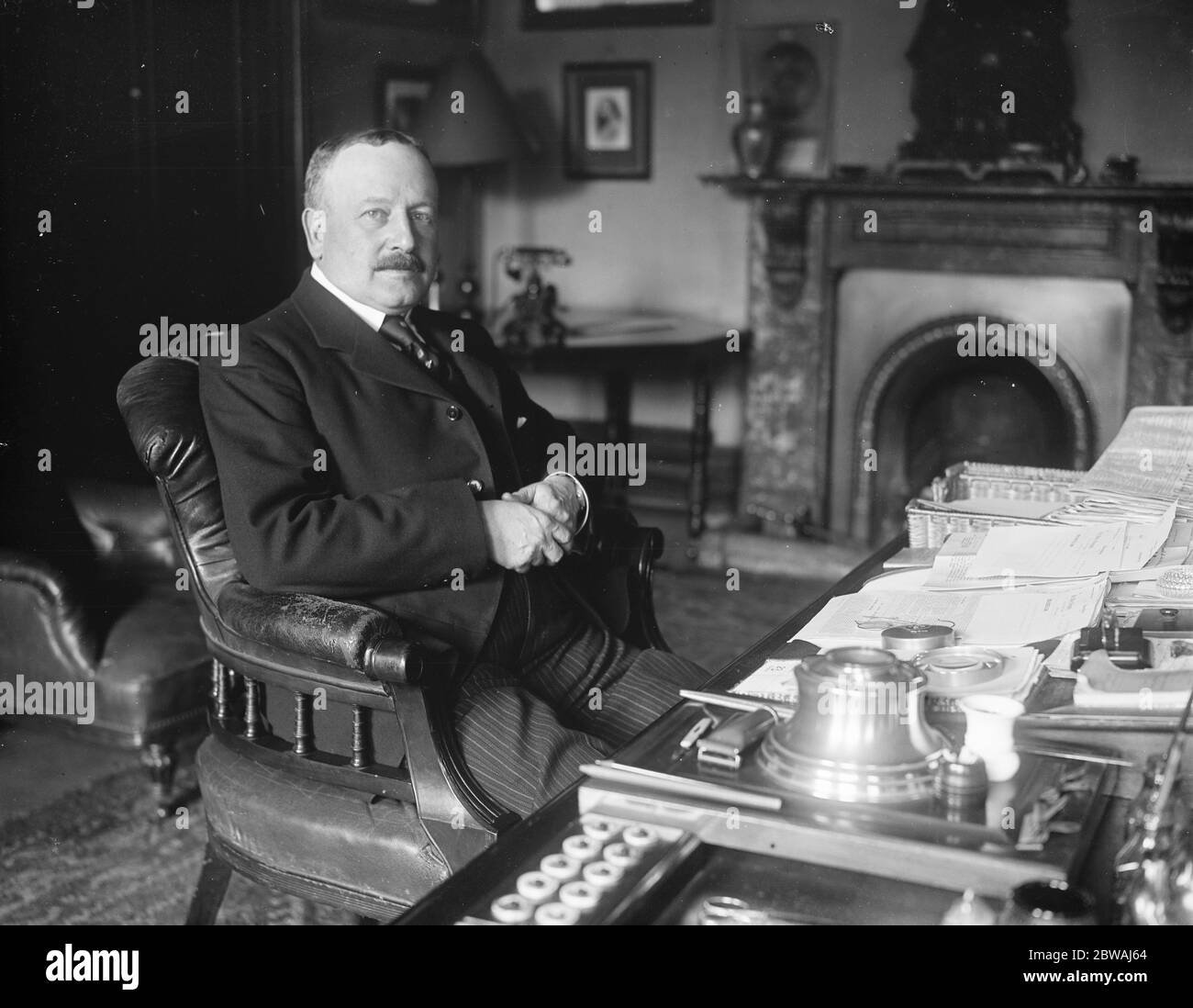 Lord Burnham septembre 1917 Banque D'Images