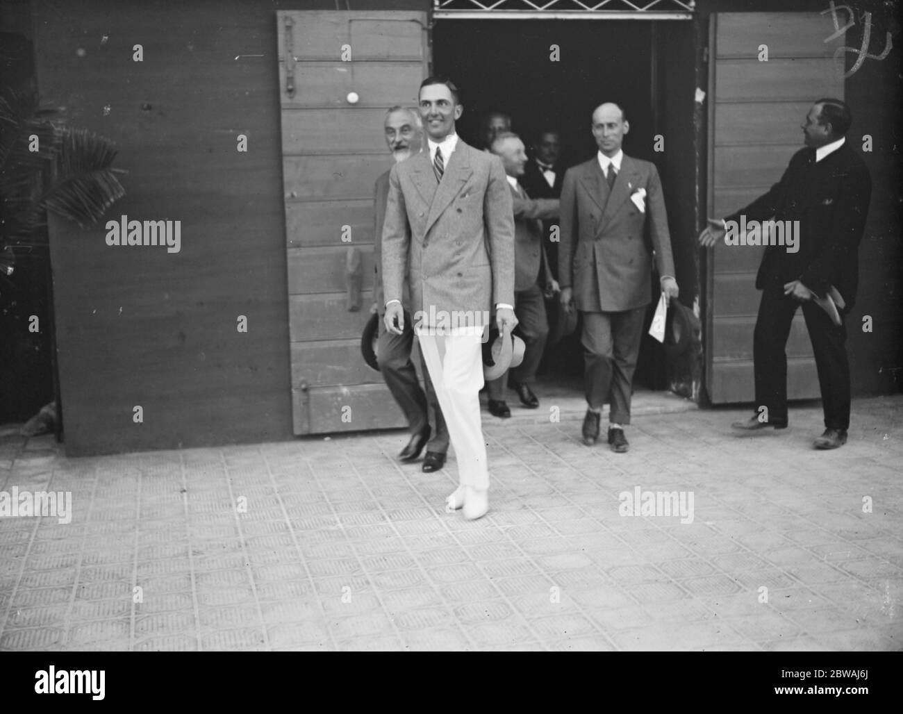 Sur le Lido Prince Umberton ( Prince héritier d'Italie ) Banque D'Images