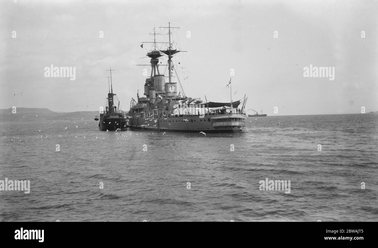 HMS Revenge - Royal Sovereign-Class 15in Gun Battleship Banque D'Images