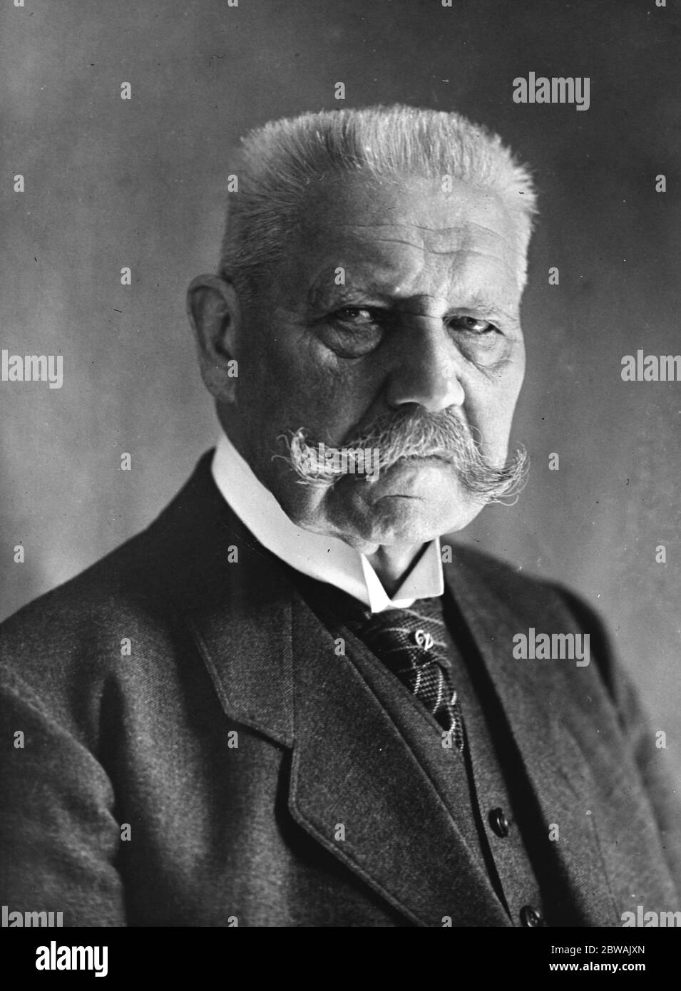 Field Marshall Paul von Hindenburg ( 2 octobre 1847 - 2 août 1934 ) Banque D'Images