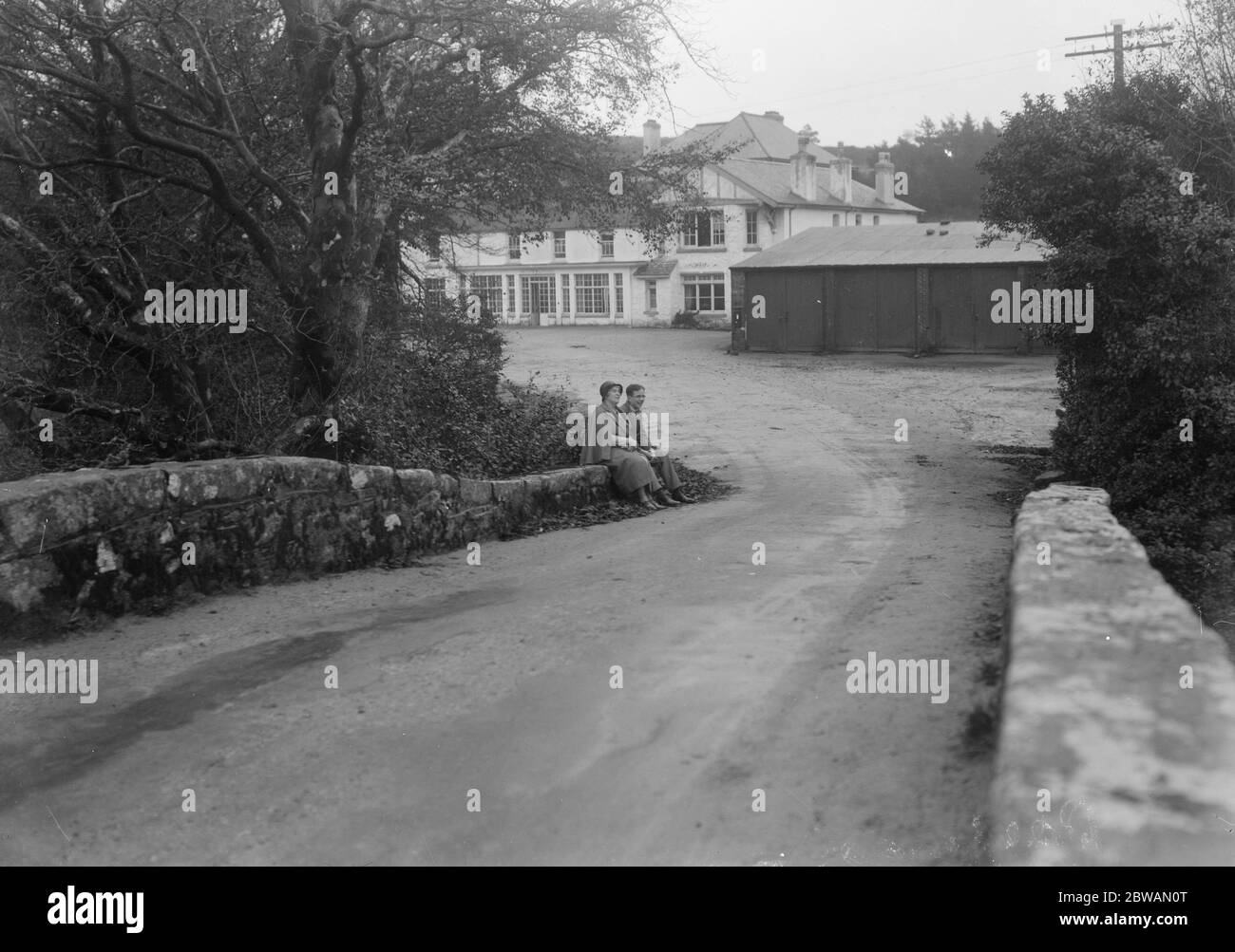 L'hôtel , deux ponts ( Dartmoor ) 1926 Banque D'Images