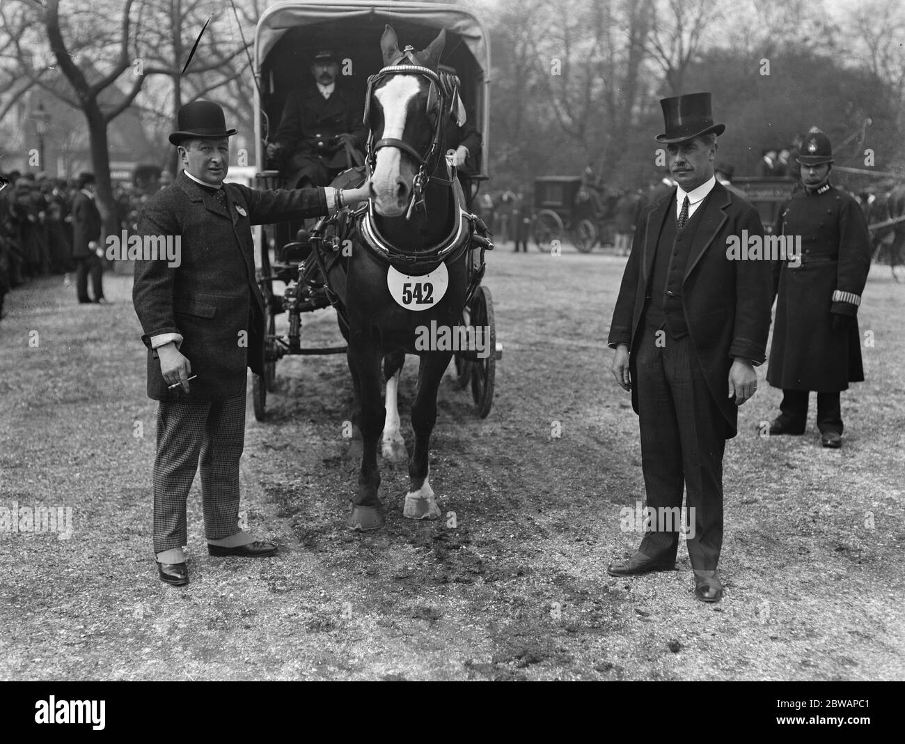 Van Horse parade au parc de Regent Sir Gilbert Greenall , et MR R. G Heaton Banque D'Images