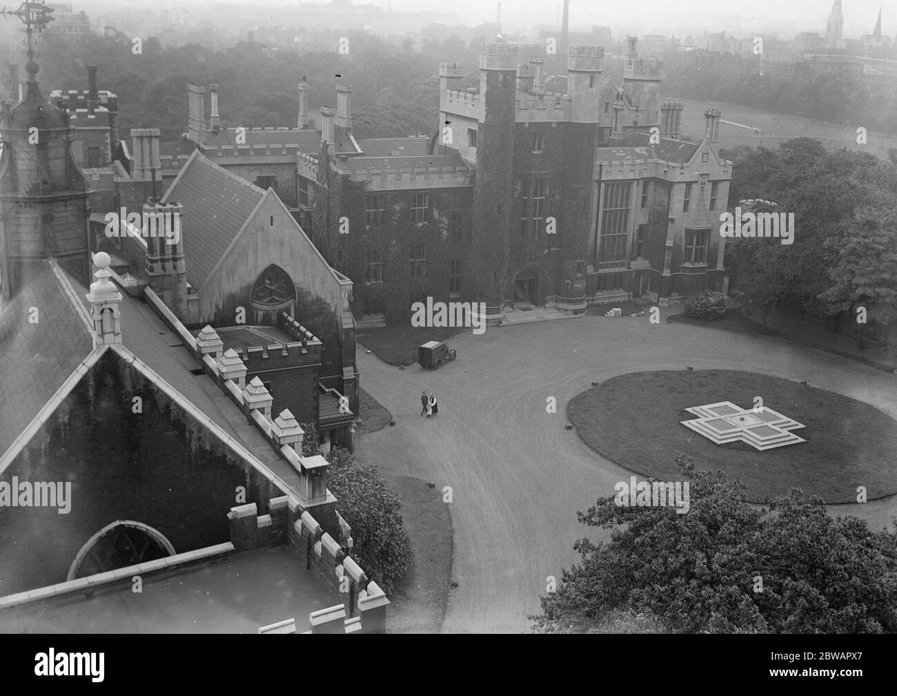Palais Lambeth la résidence officielle de Londres de l'archevêque de Canterbury en Angleterre 29 juillet 1930 Banque D'Images