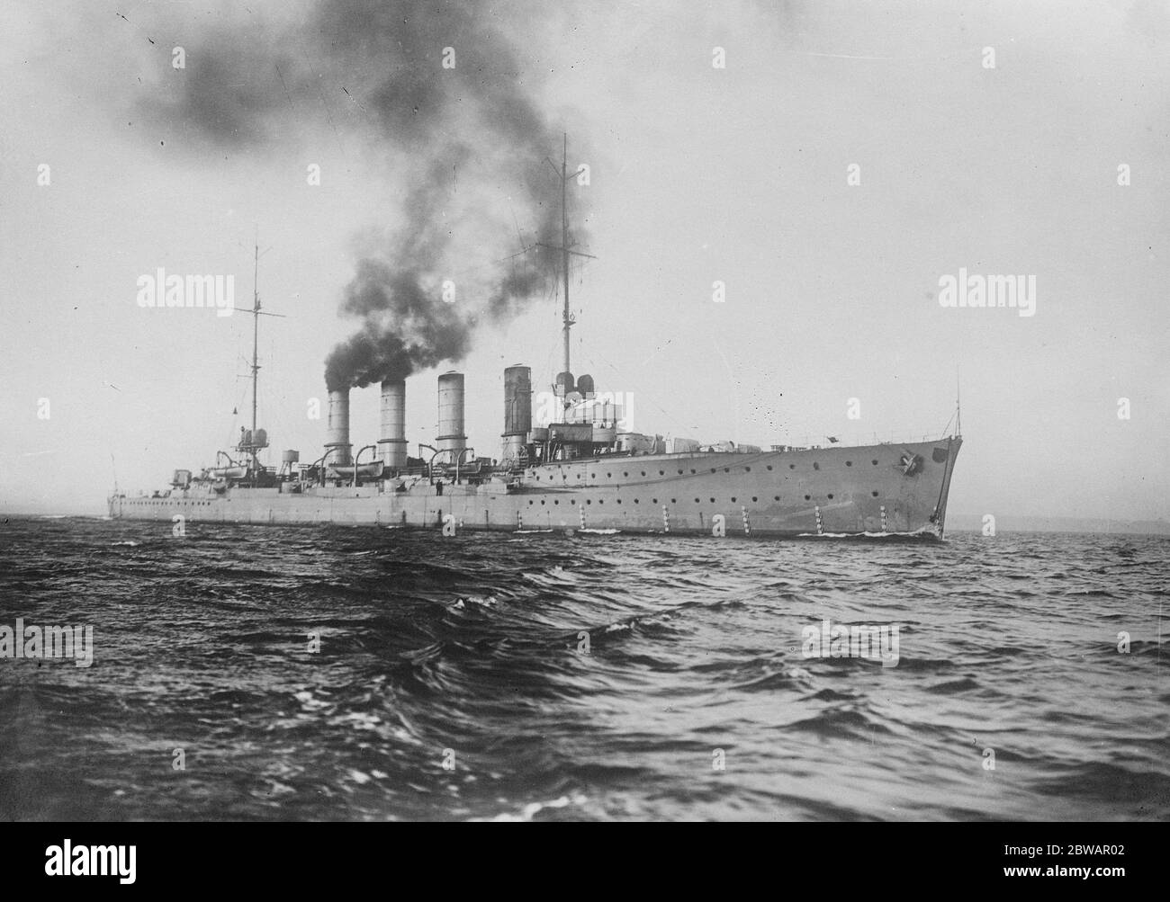 Marine allemande le SMS Karlsruhe était un croiseur léger de la classe Karlsruhe construit par la marine allemande Kaiserliche ( Marine impériale ). Banque D'Images