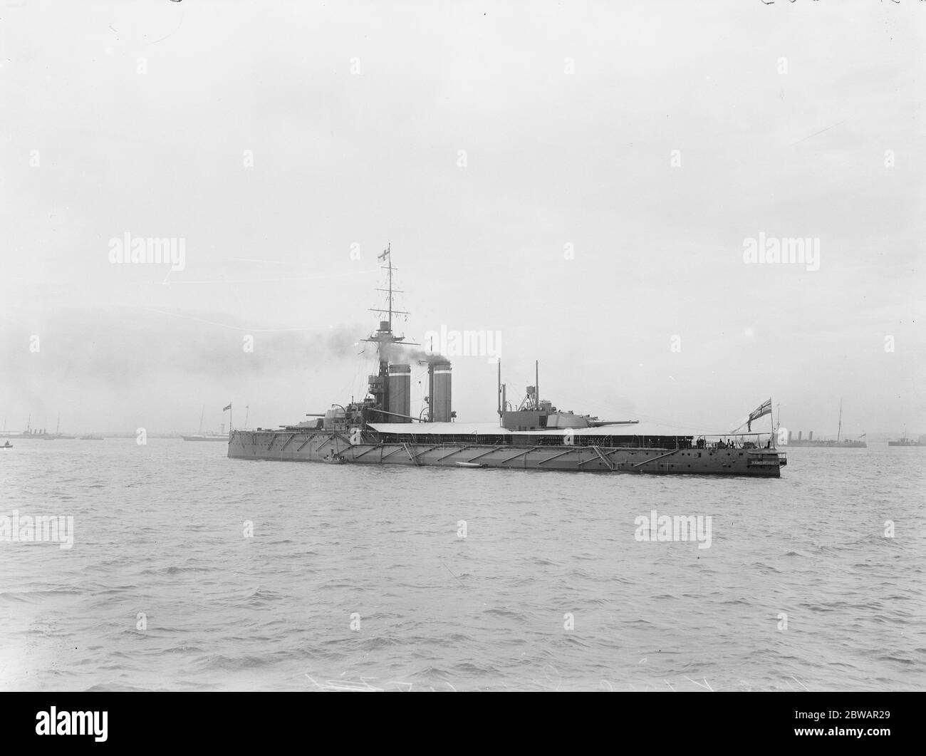 Le premier HMS King George V était une classe V du roi George de 1911 dreadnught, 1914 Banque D'Images