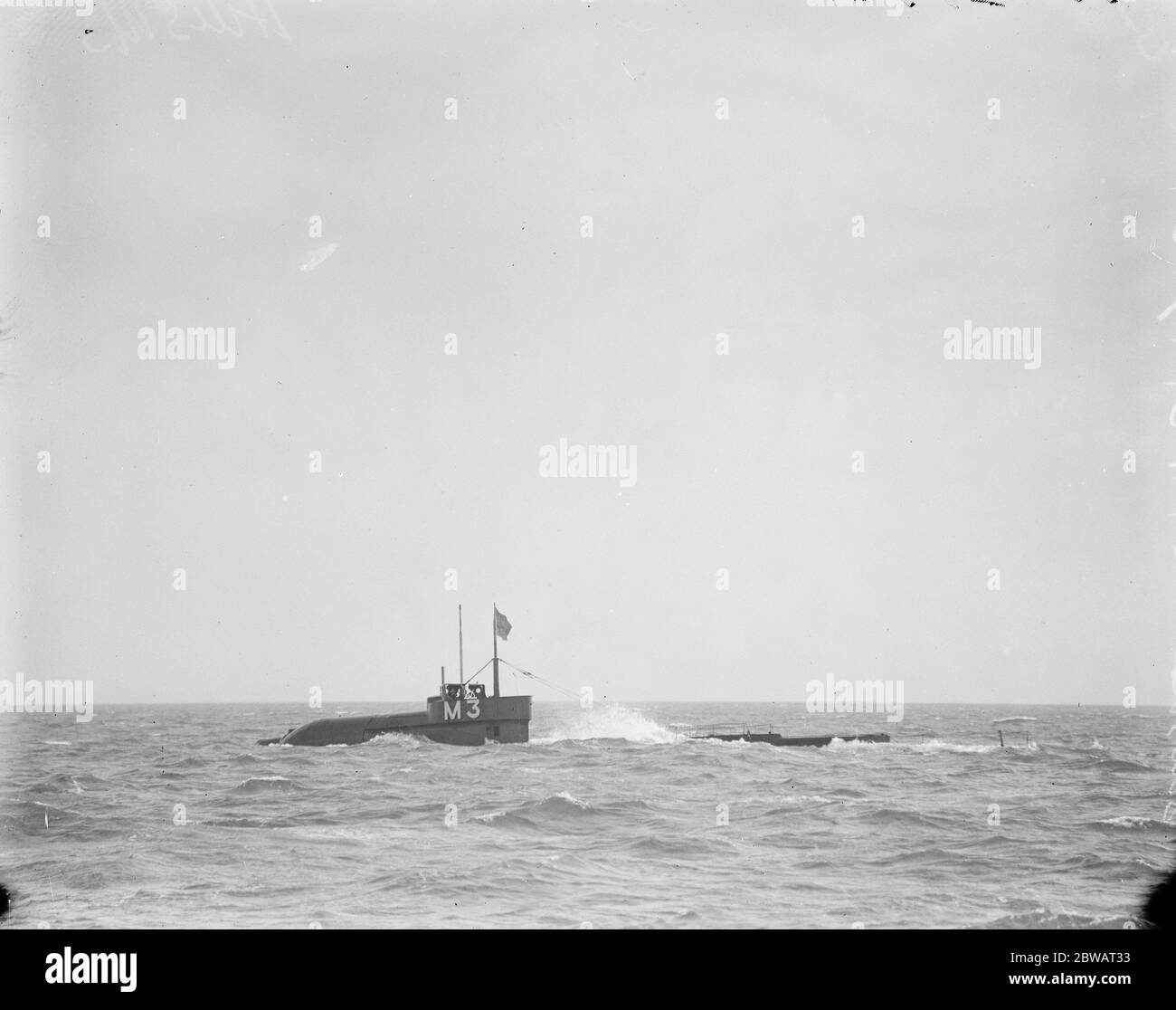 HMS sous-marin n° 3 plongée 30 mars 1920 Banque D'Images