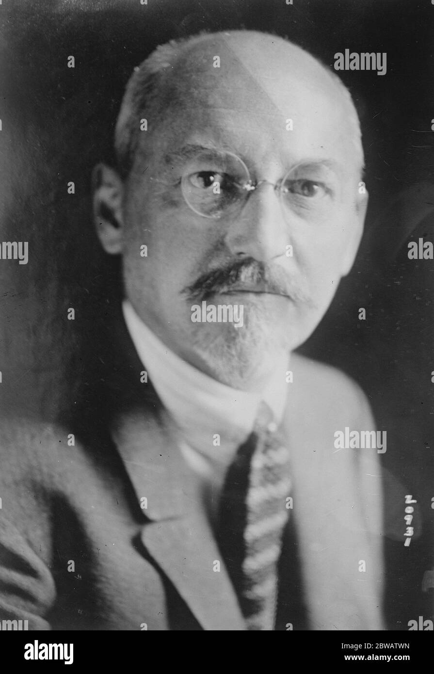 Nouveau ministre allemand des Affaires étrangères . M. Otto Wiedfeldt , actuellement ambassadeur à Washington , qui revient à Berlin pour succéder au Dr Rathenau comme ministre des Affaires étrangères . 15 juillet 1922 Banque D'Images