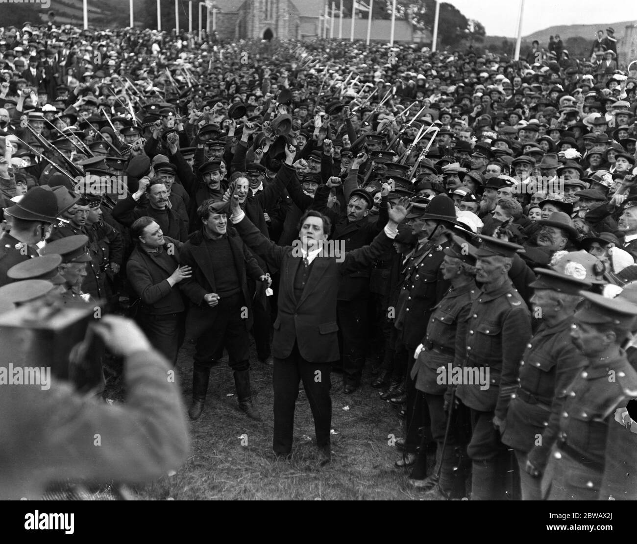 Le tournage de ' The Manxman ' , un conte d'amour étoilé sur l' île de Man . Réalisé par George Loane Tucker et avec Elisabeth Risdon . 1916 Banque D'Images