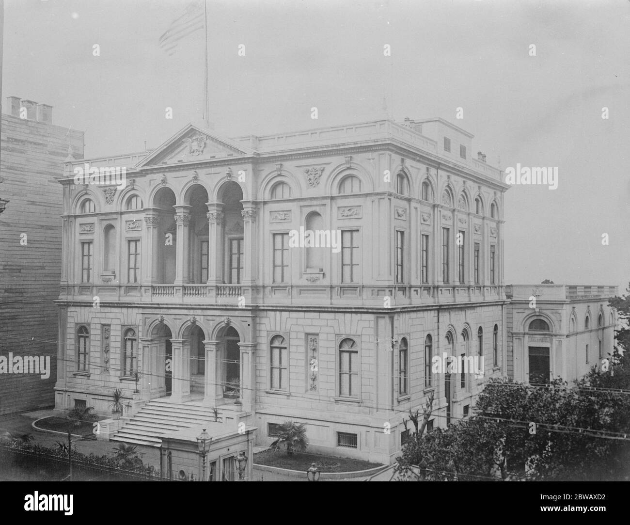 Ambassade américaine à Constantinople , Turquie 5 janvier 1923 Banque D'Images