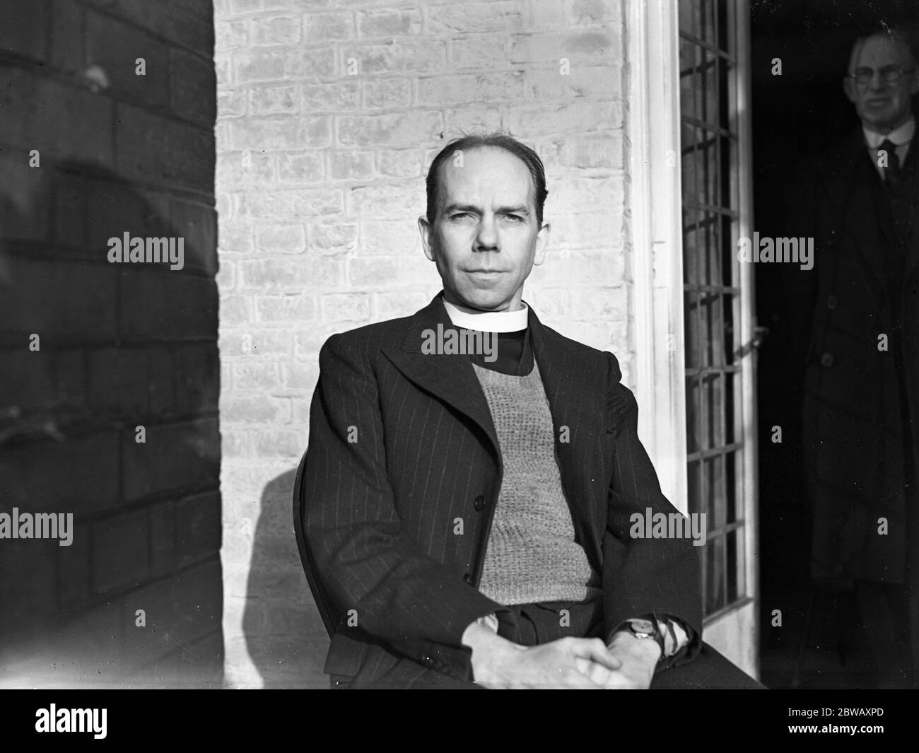 Canon F R Barry , nouveau gardien de l'abbaye de Westminster à la succession de Sir Edward Knapp Fisher . 24 janvier 1938 Banque D'Images