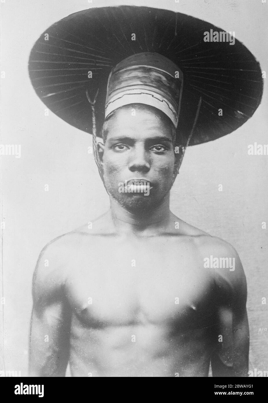 Homme de Moplah de l'Inde 28 septembre 1921 caste de Moplah de la côte ouest de l'Inde du Sud Banque D'Images