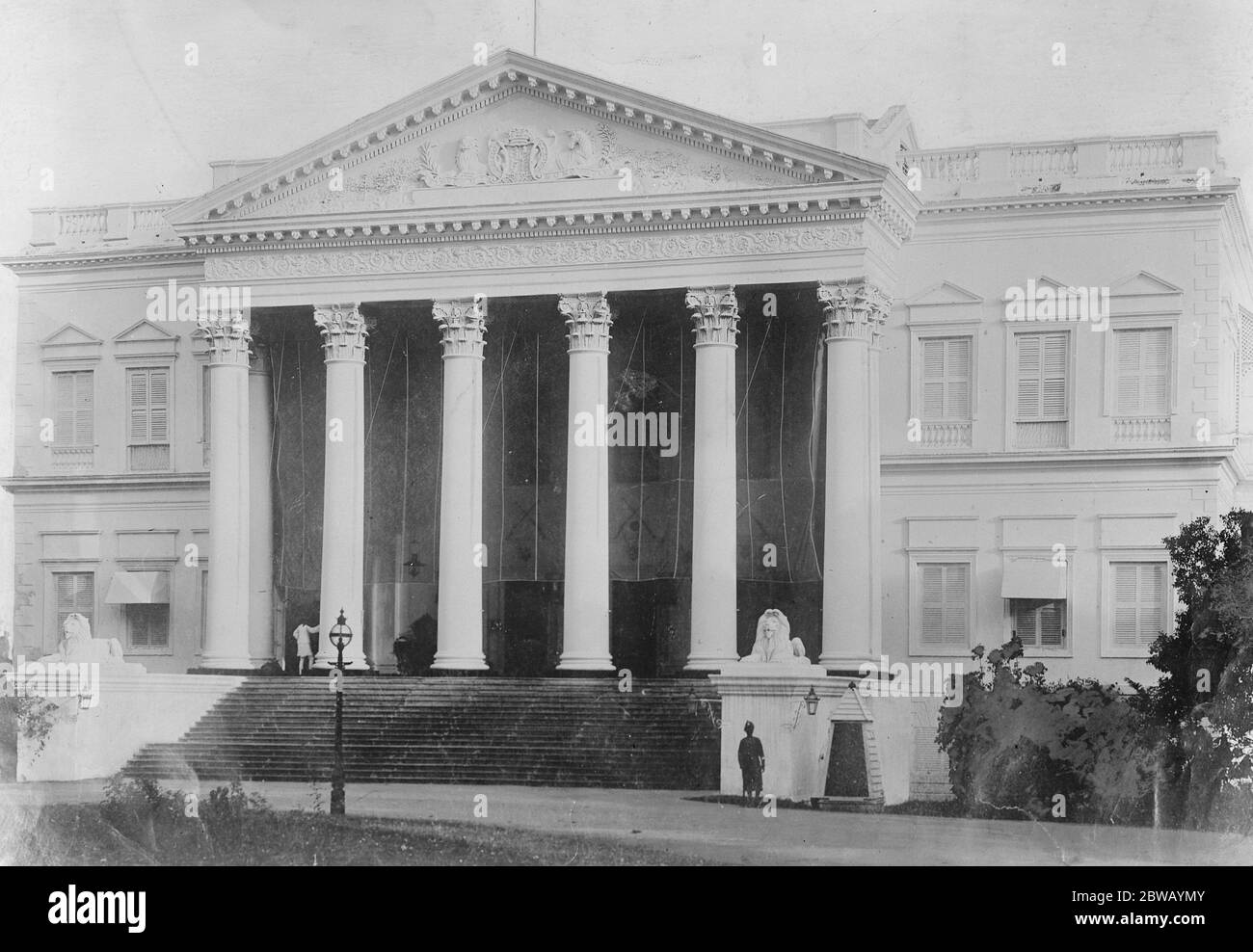 Le Prince dans le Grand Centre de Mohammadanisme ville de Hyderabad, la résidence 23 janvier 1922 Banque D'Images