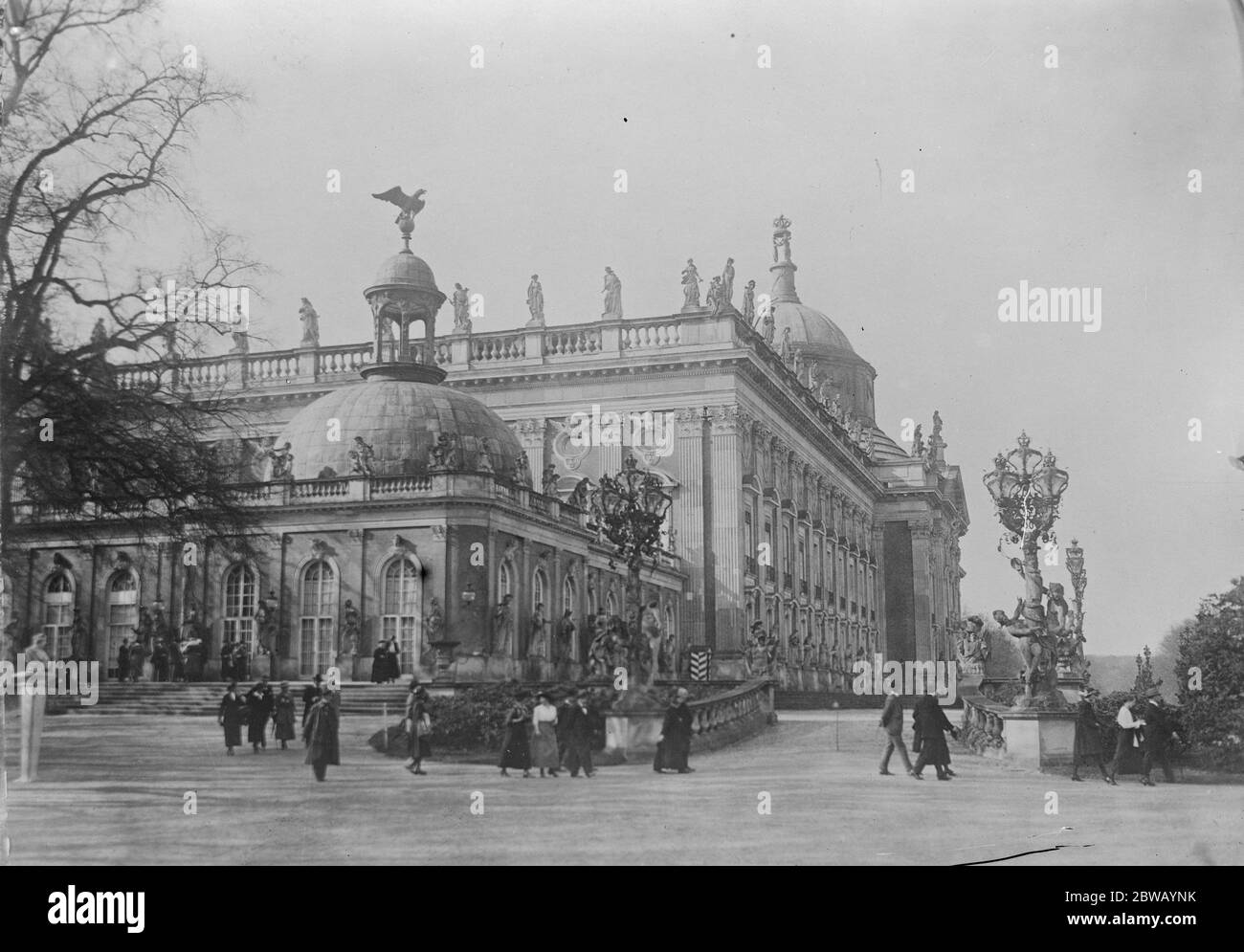 Première résidence de Kaiser et Kaiserin le nouveau palais , la première résidence du Kaiser et du Kaiserin 15 avril 1921 Banque D'Images