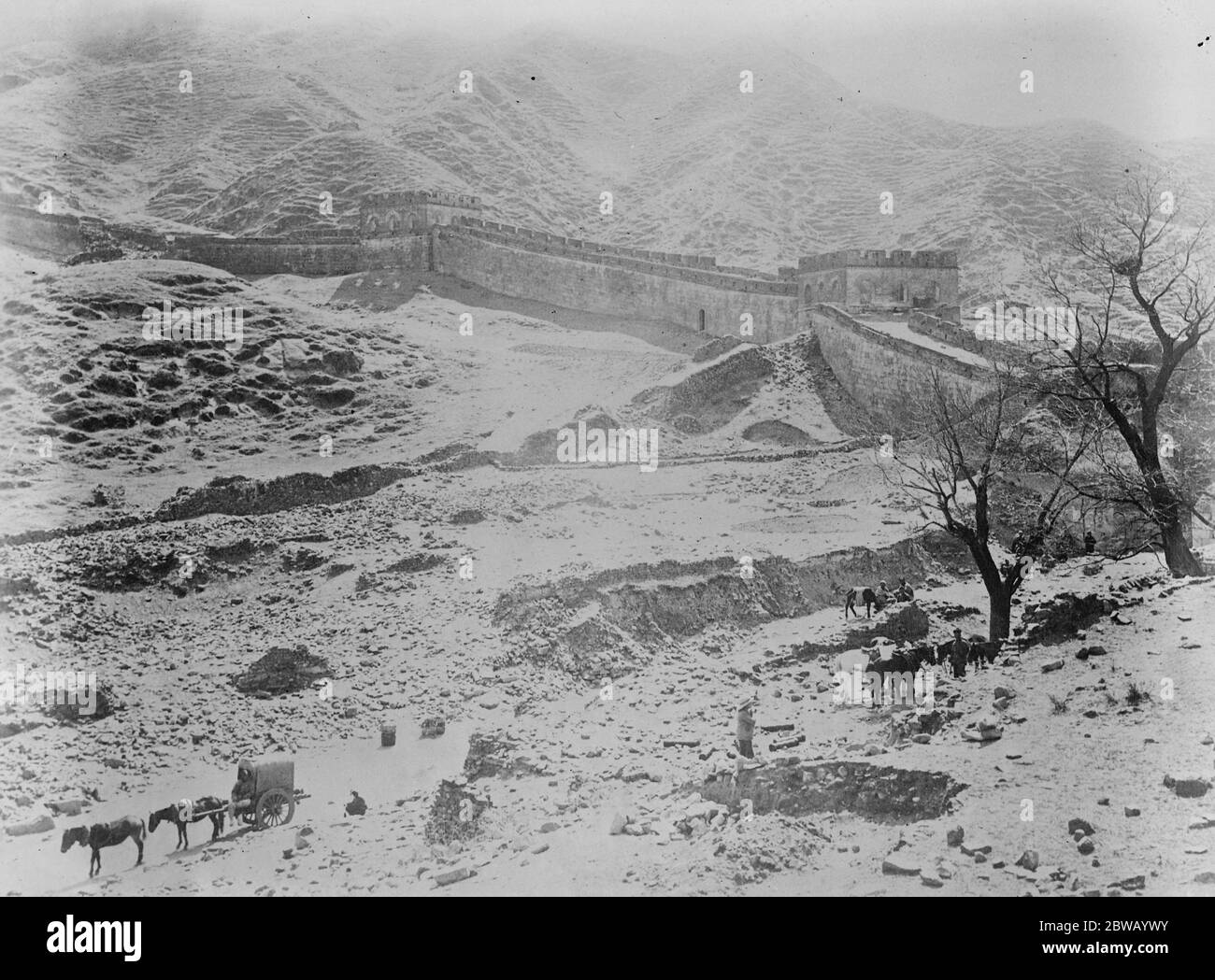 La Grande Muraille de Chine 1919 Banque D'Images