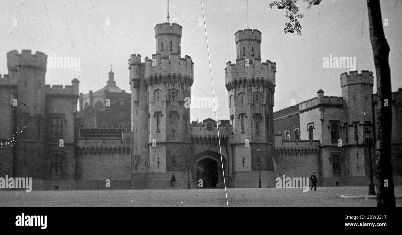 La prison de Bruxelles en Belgique Mars 1921 Banque D'Images